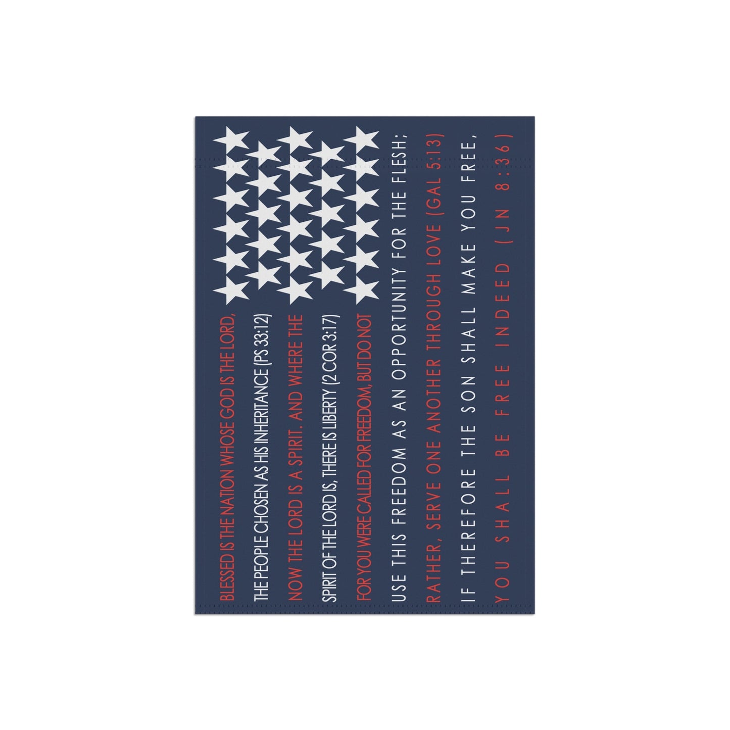 4th of July Catholic Garden Flag - 12’’ × 18’’ - Home Decor