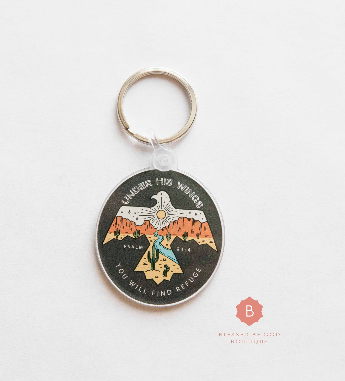 Christ our Refuge Catholic Keychain