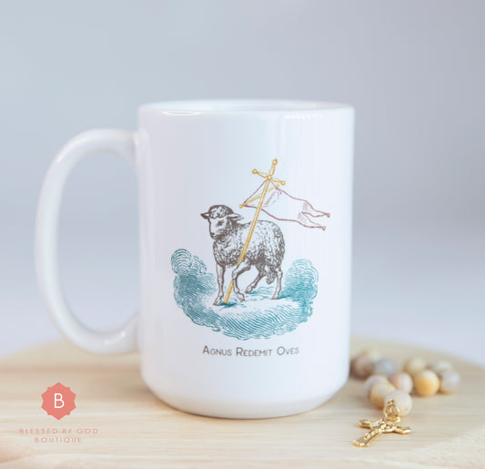 Lamb of God Catholic Mug, 15oz