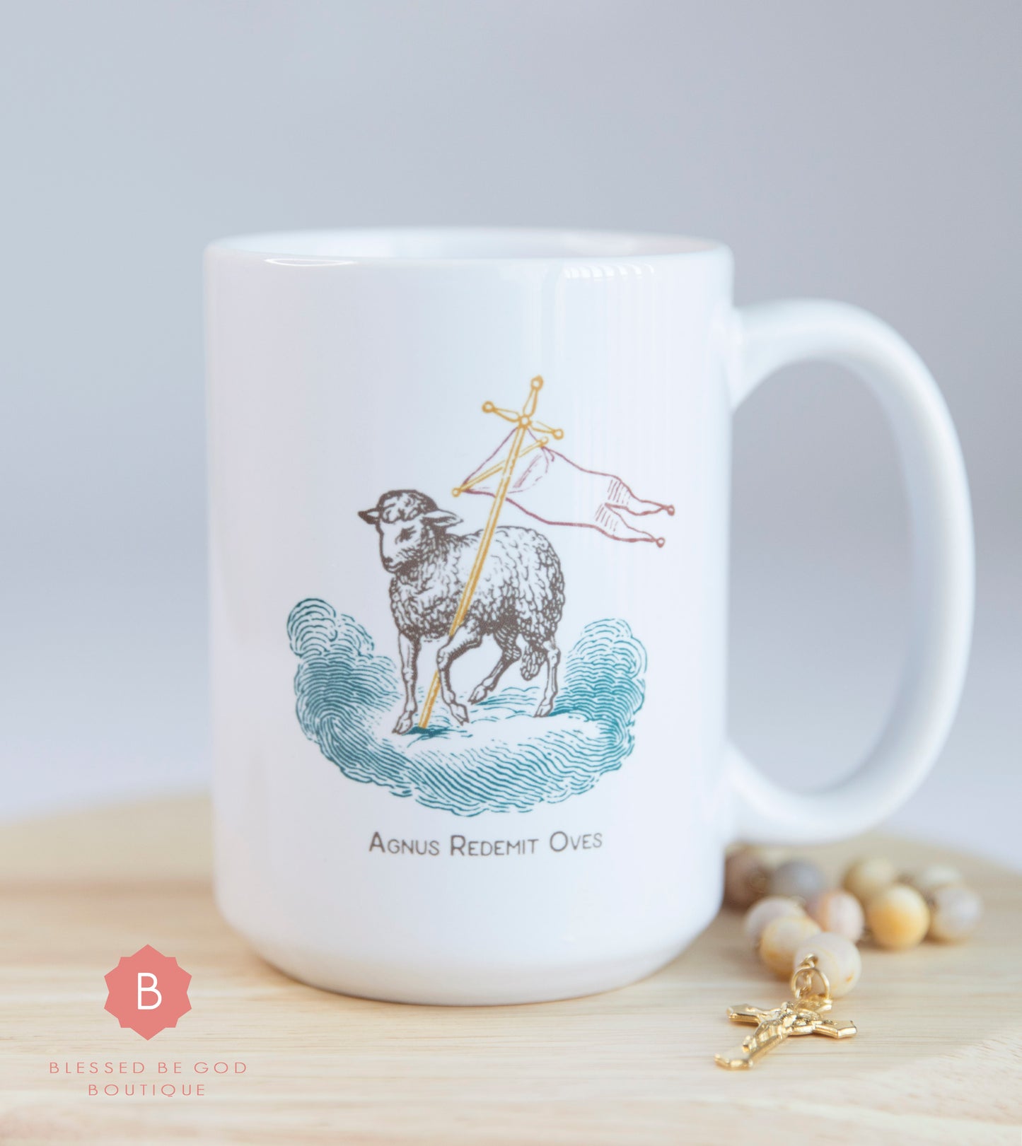 Lamb of God Catholic Mug, 15oz