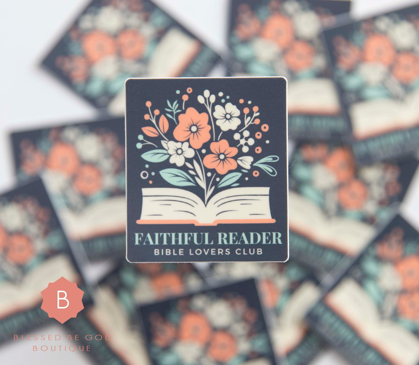 Bible Lovers Book Club, Catholic Vinyl Sticker