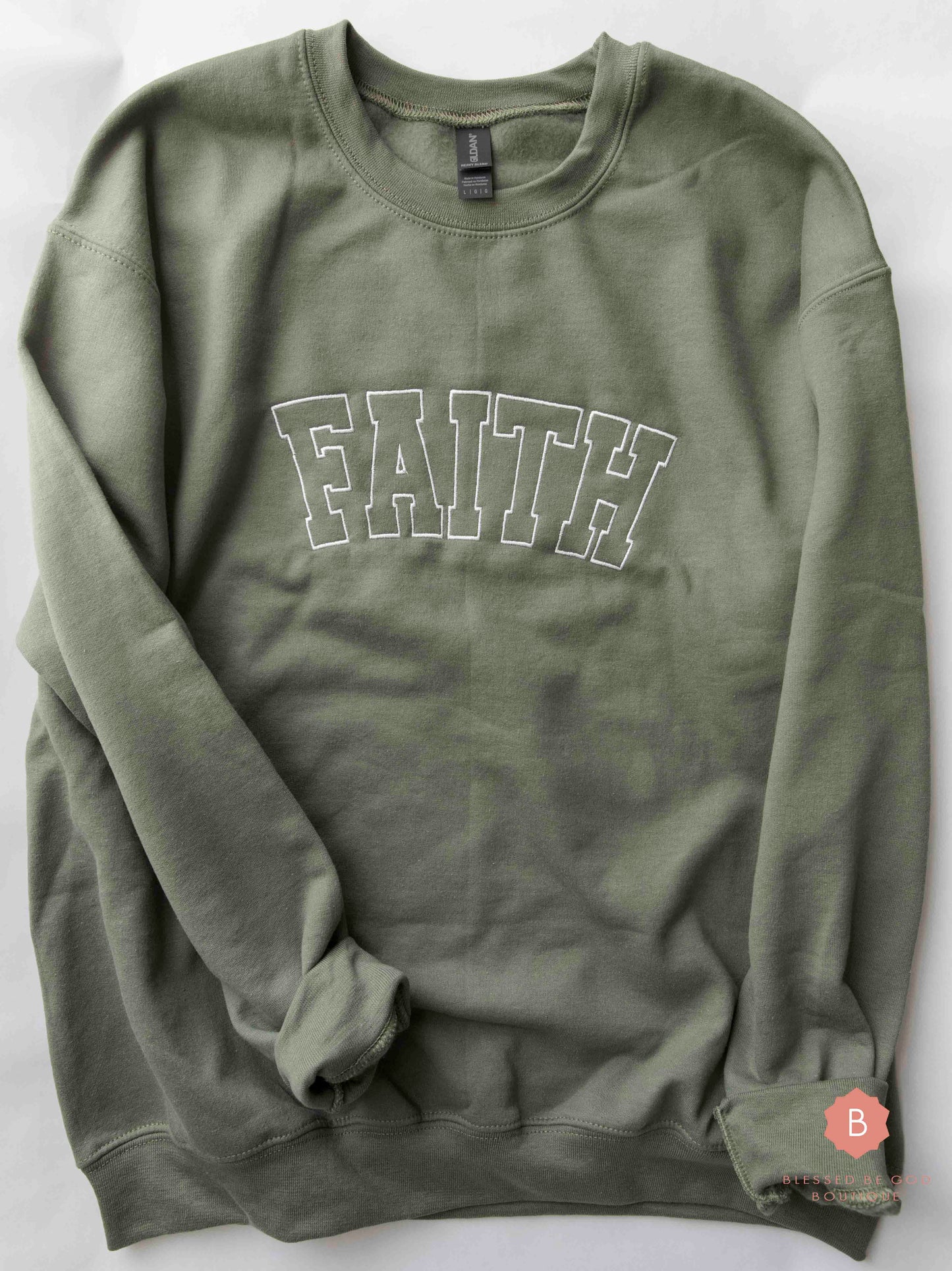 Faith Embroidered Christian Sweatshirt
