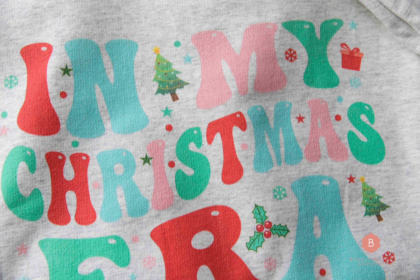 In My Christmas Era Catholic Colorful Graphic Sweatshirt