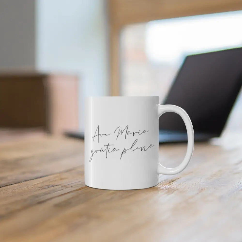 Ave Maria Catholic Mug 11oz Catholic mugs - 11oz - Mug