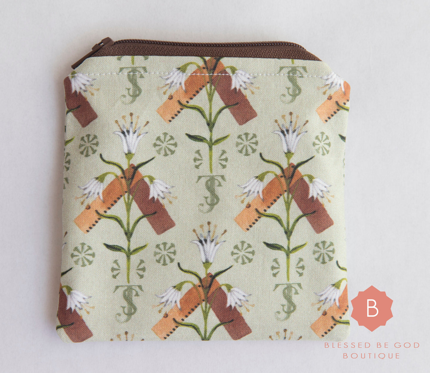 Catholic Coin Purse Saint Joseph - rosary pouch