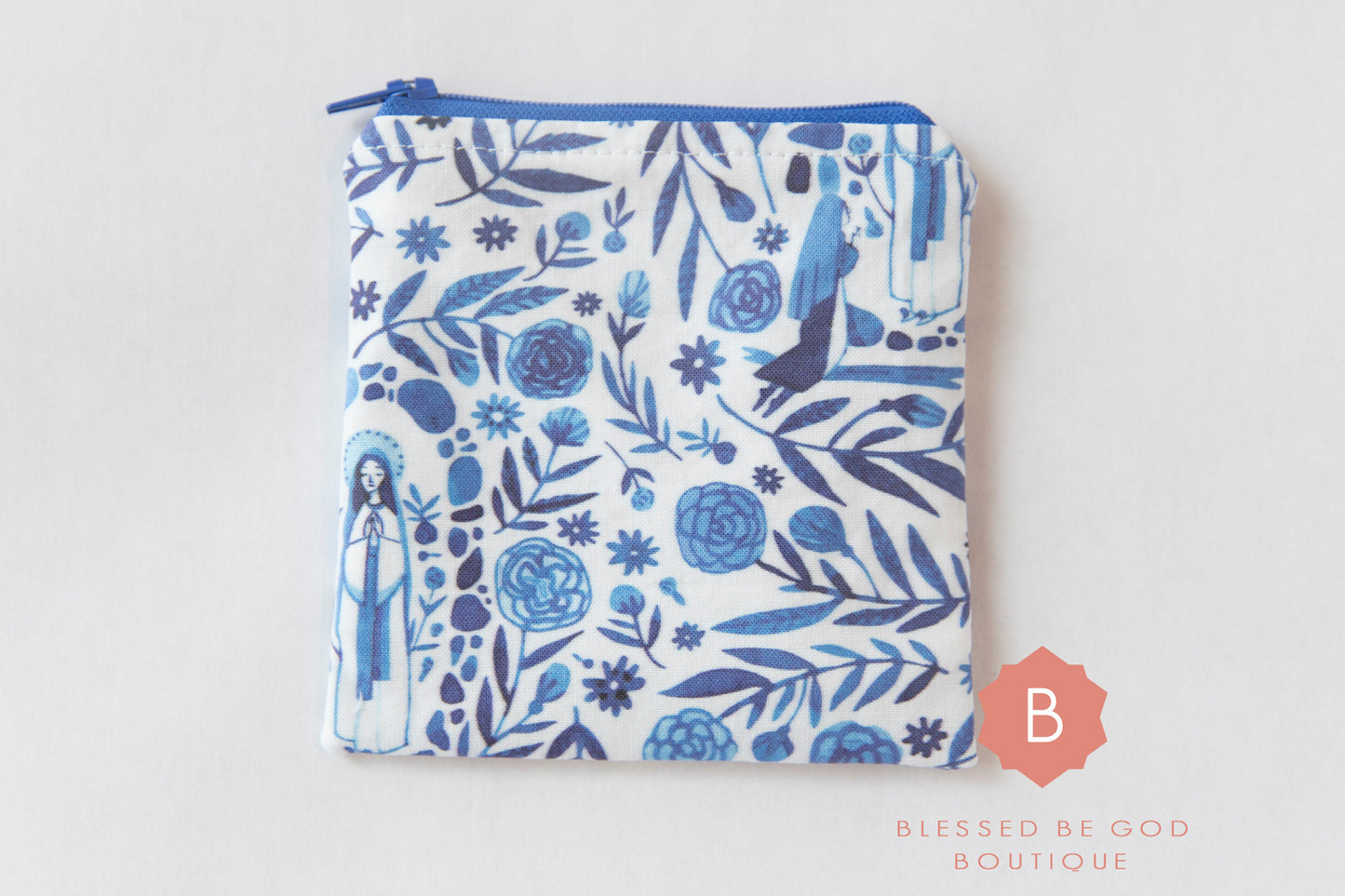 Catholic Rosary Purse Our Lady of Lourdes - rosary pouch