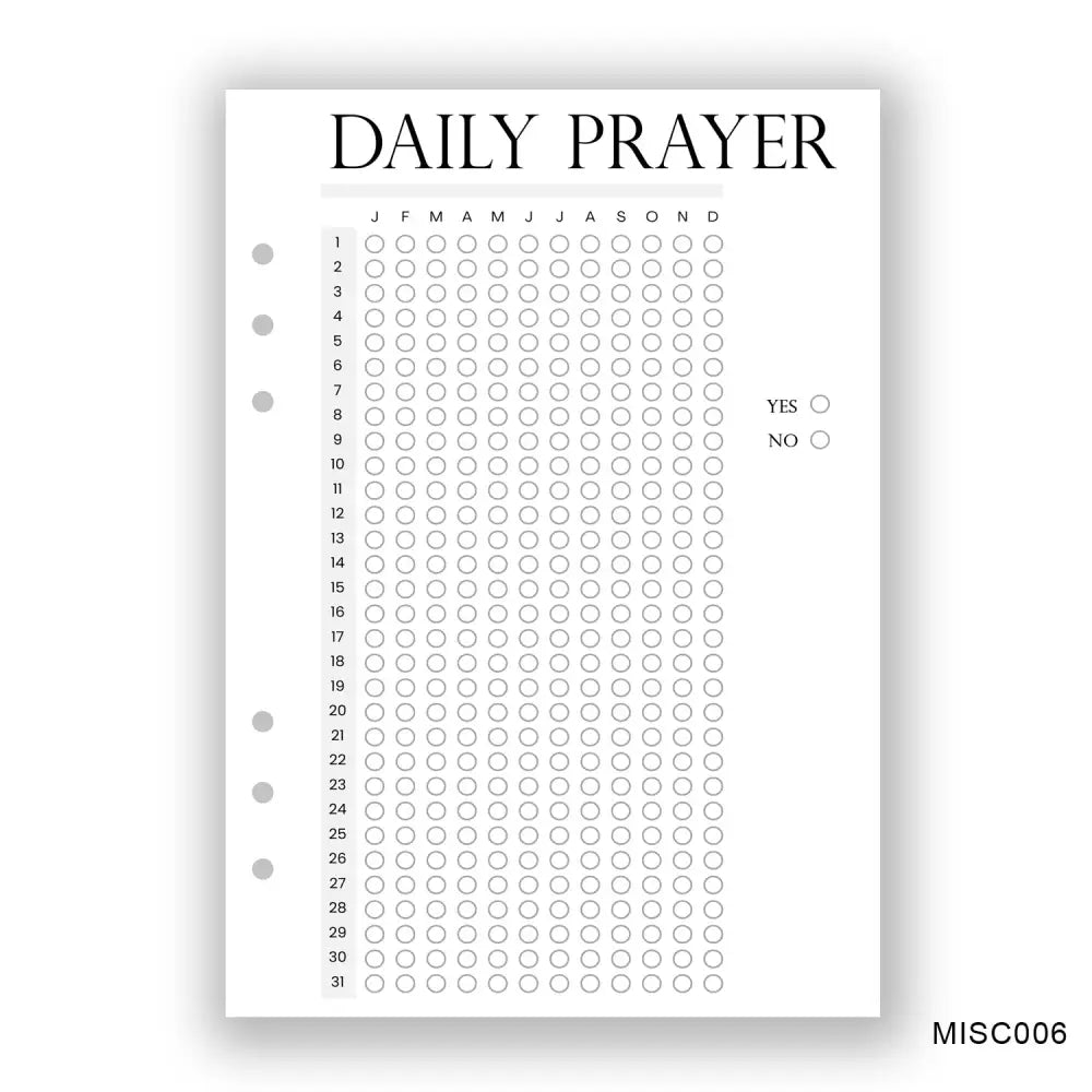 Daily Prayer Journaling Page - Paper products