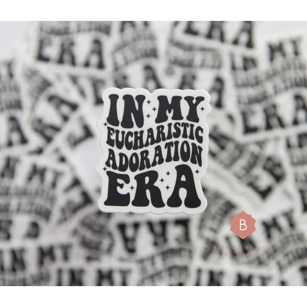 Eucharistic Adoration Era Catholic Vinyl Sticker - sticker