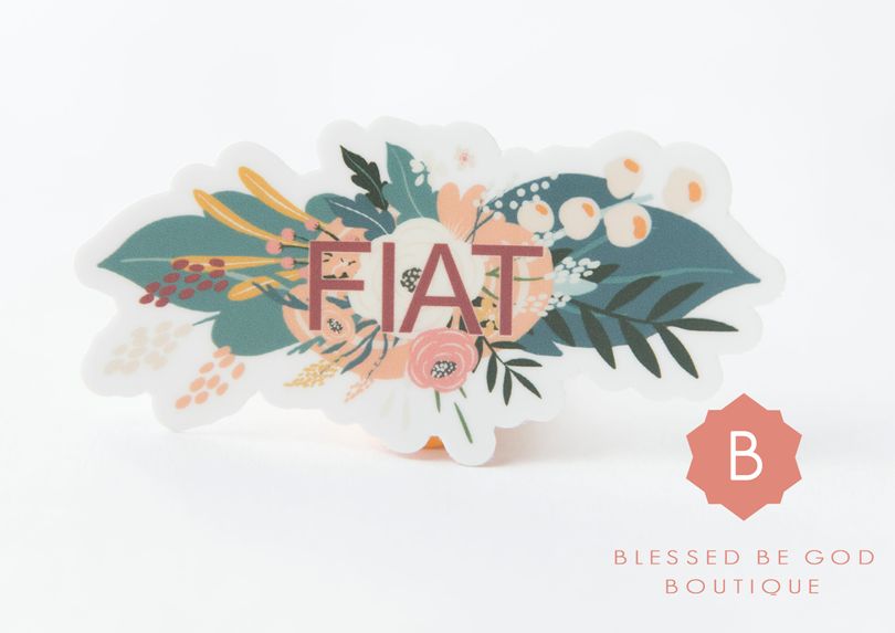 Fiat Sticker Catholic vinyl - Decorative Stickers