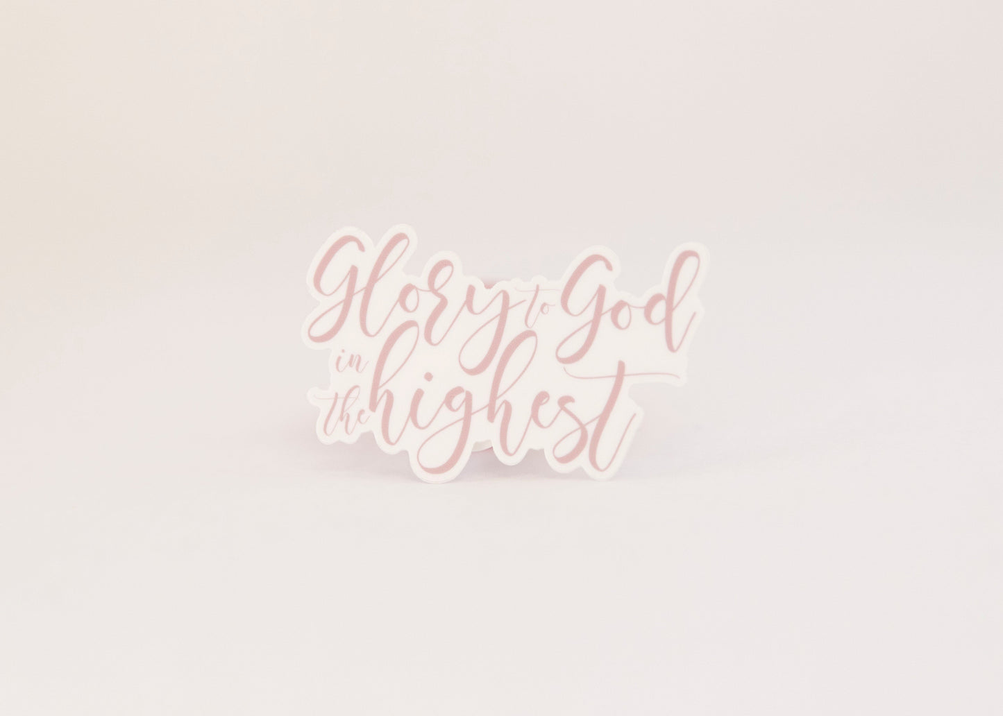 Glory to God Sticker Catholic Vinyl Sticker