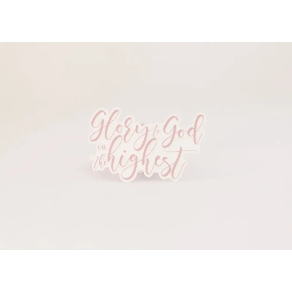 Glory to God Sticker Catholic Vinyl Sticker