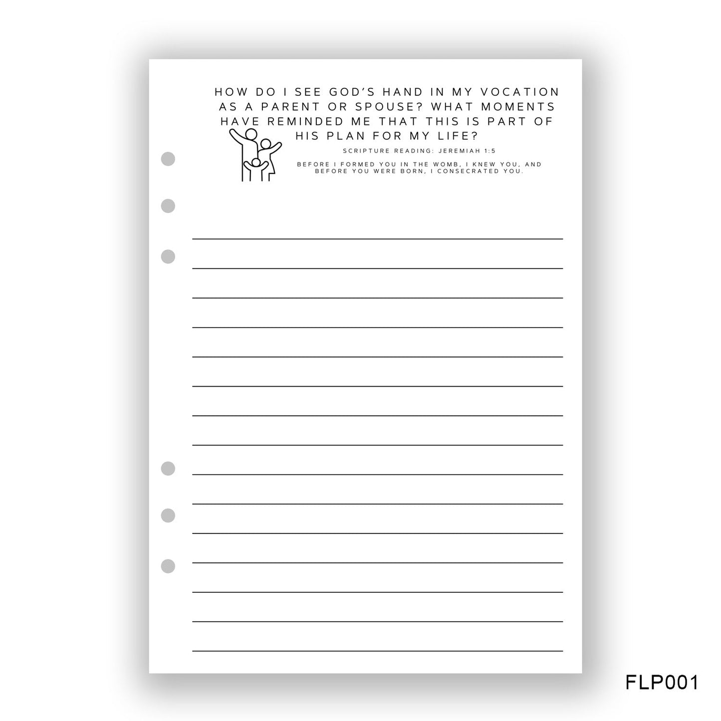 God and my Vocation Journaling Page - Paper products