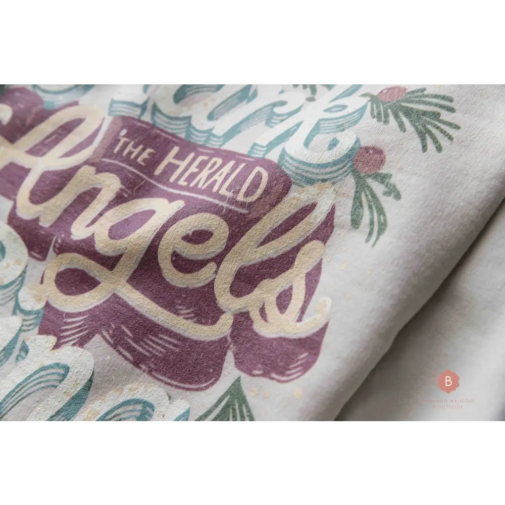 Hark the Herald Angels Sing Distressed Catholic Graphic Sweatshirt - RTS - Sweatshirt