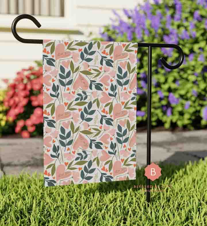 Laus Deo Catholic Garden Flag - 12’’ × 18’’ - Home Decor