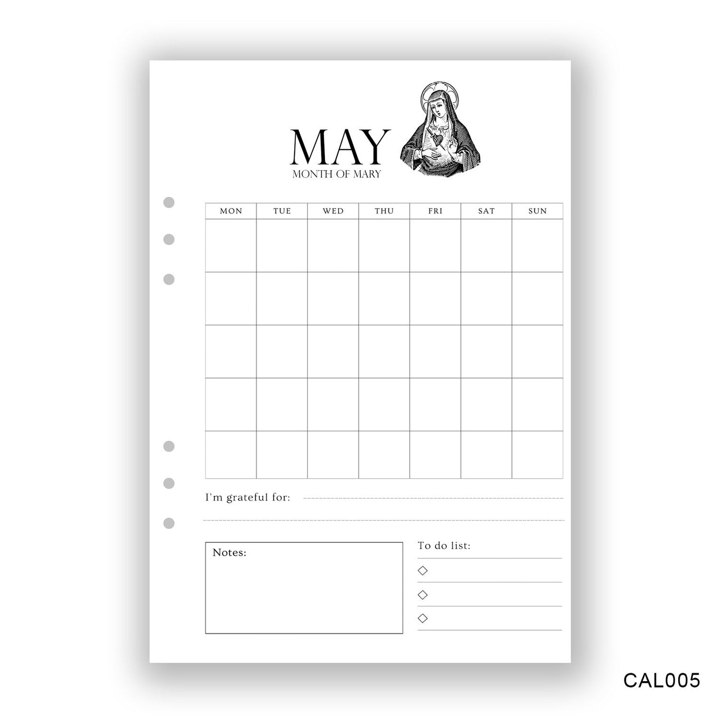 May Journaling Page - Paper products