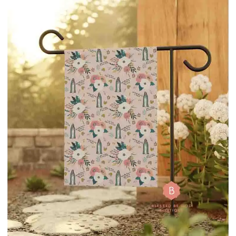 Our Lady of Fatima Catholic Garden Flag - 12’’ × 18’’ - Home Decor