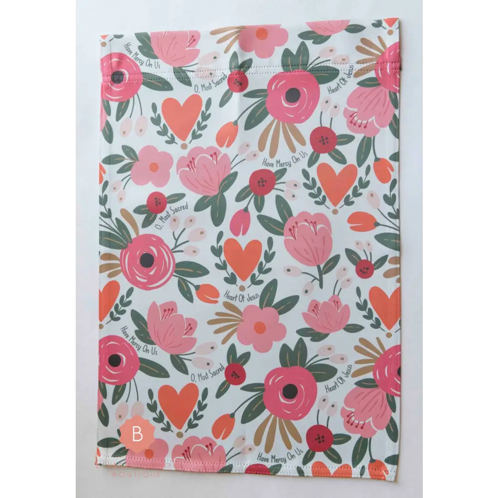 Sacred Heart Catholic Garden Flag - 12’’ × 18’’ - Home Decor