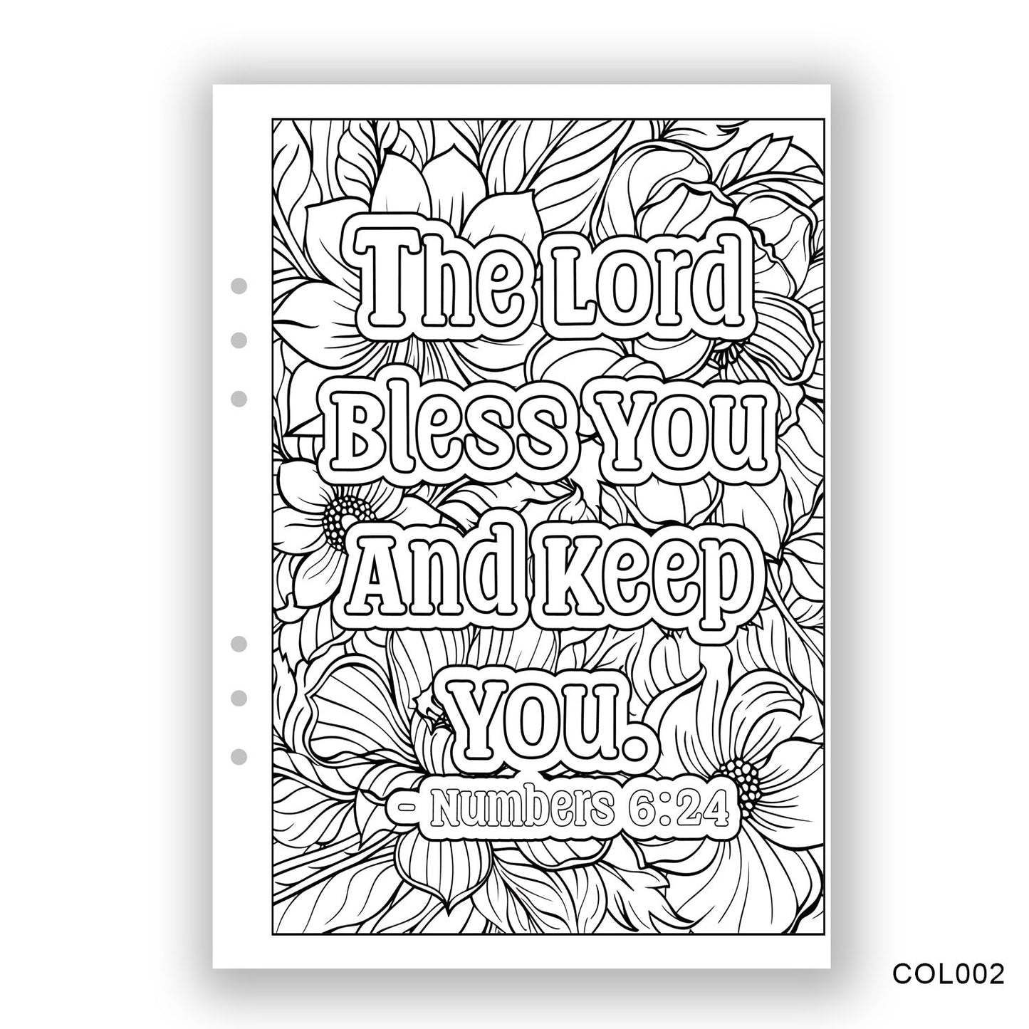 The Lord Bless You Journaling Page - Paper products
