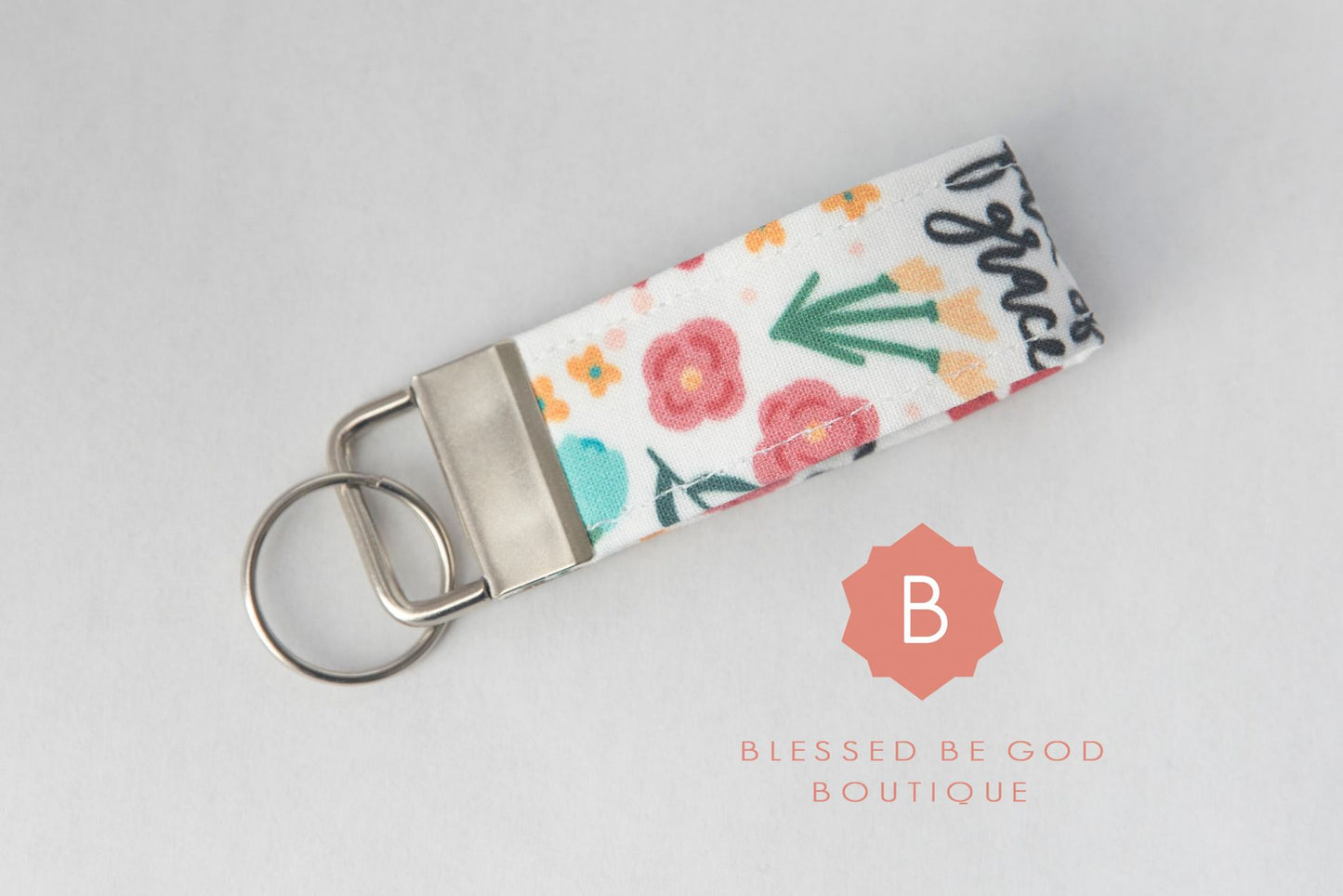 Mini Catholic Fabric Keychain, Hail Mary