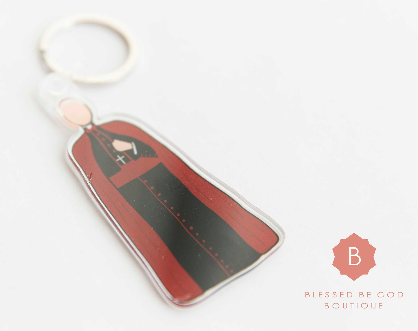 Catholic Acrylic Keychain, Fulton Sheen