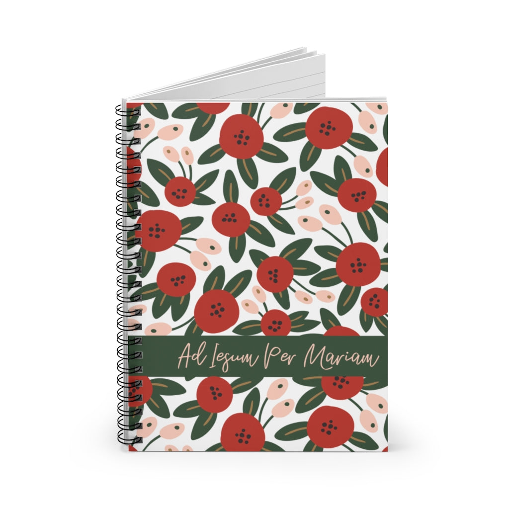Ad Iesum Per Mariam Catholic Notebook