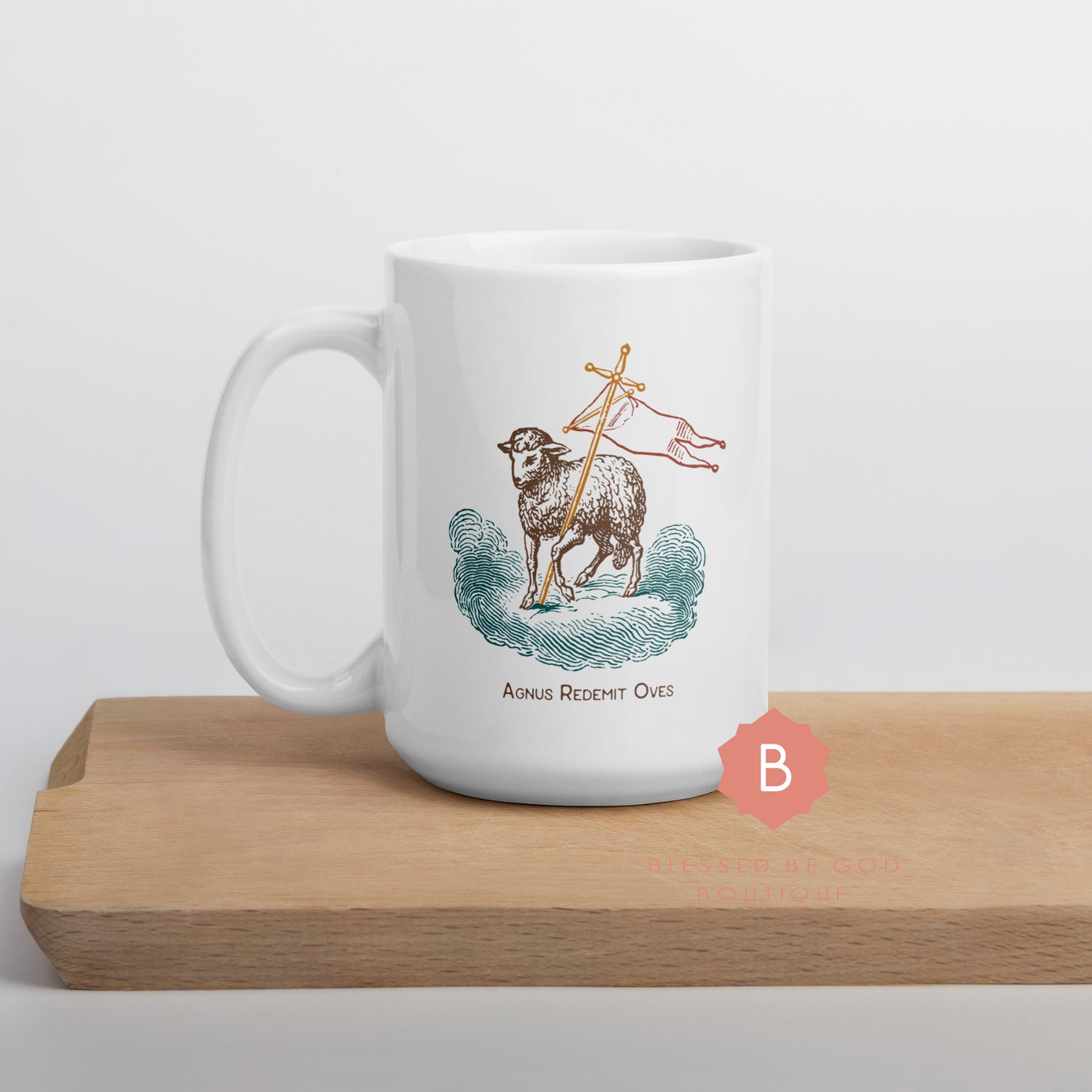 Lamb of God Catholic Mug, 15oz
