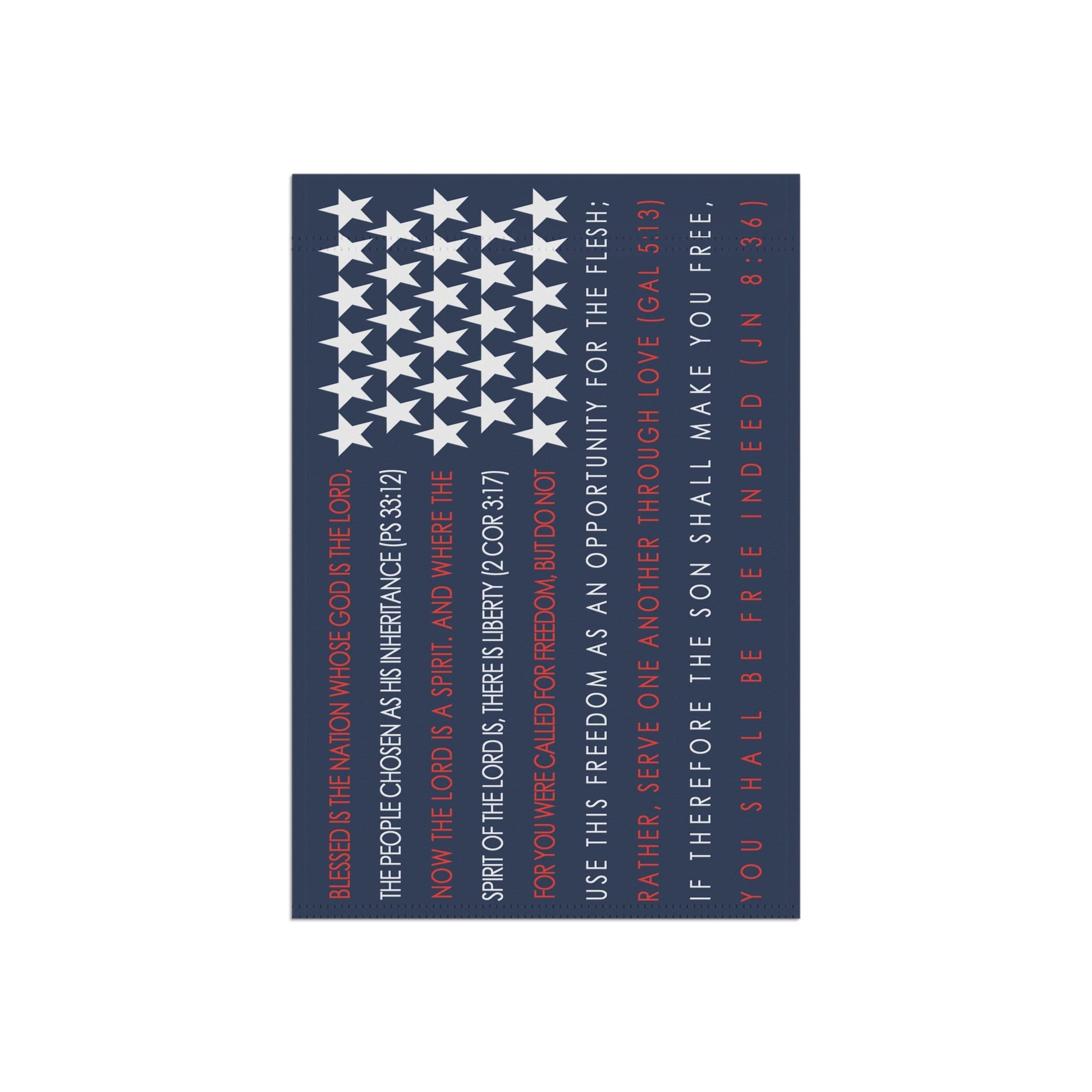 4th of July Catholic Garden Flag - 12’’ × 18’’ - Home Decor