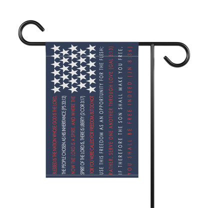 4th of July Catholic Garden Flag - 12’’ × 18’’ - Home Decor