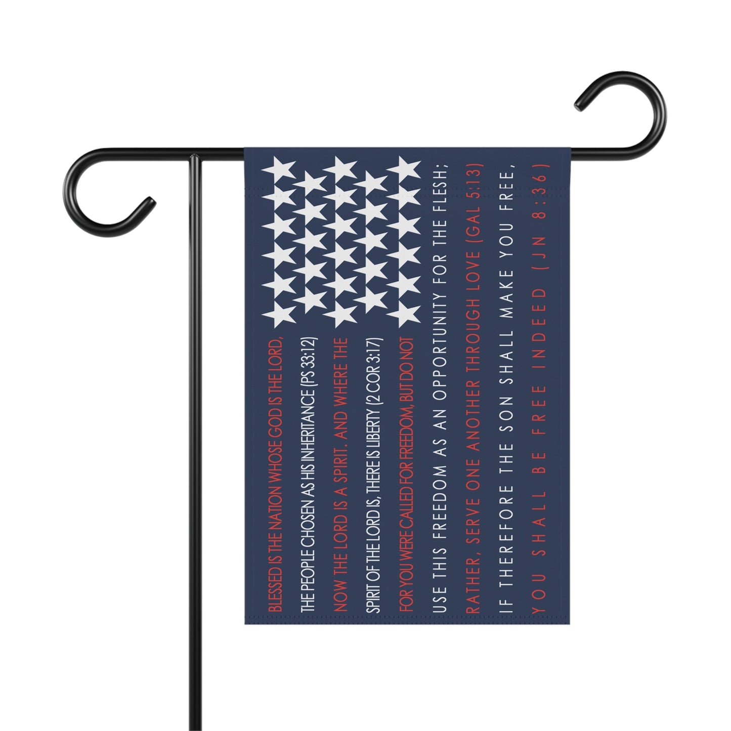 4th of July Catholic Garden Flag - 12’’ × 18’’ - Home Decor