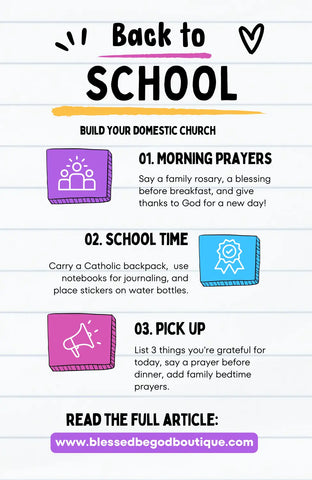 Catholic domestic church back to school