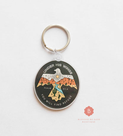 Christ our Refuge Catholic Keychain