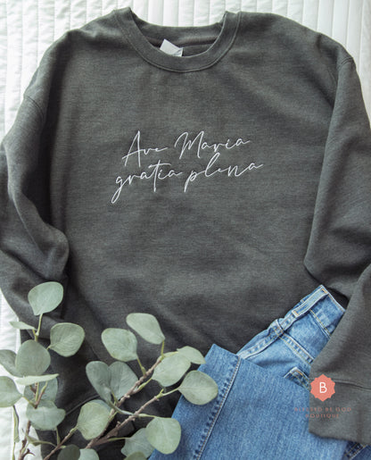 Ave Maria Unisex Premium Sweatshirt - RTS