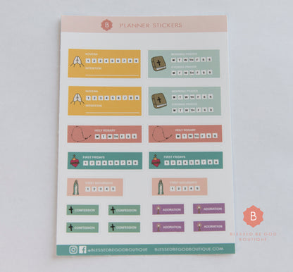 Catholic Planner stickers