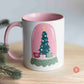 Catholic Christmas Mug, pink