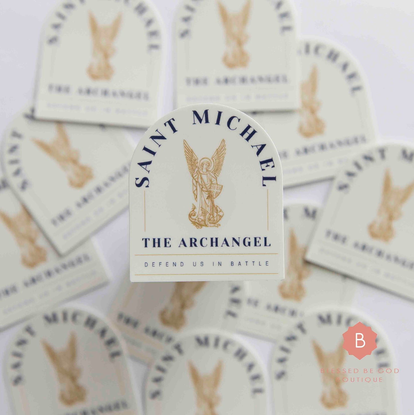 Saint Michael Archangel Sticker, Catholic Vinyl Sticker