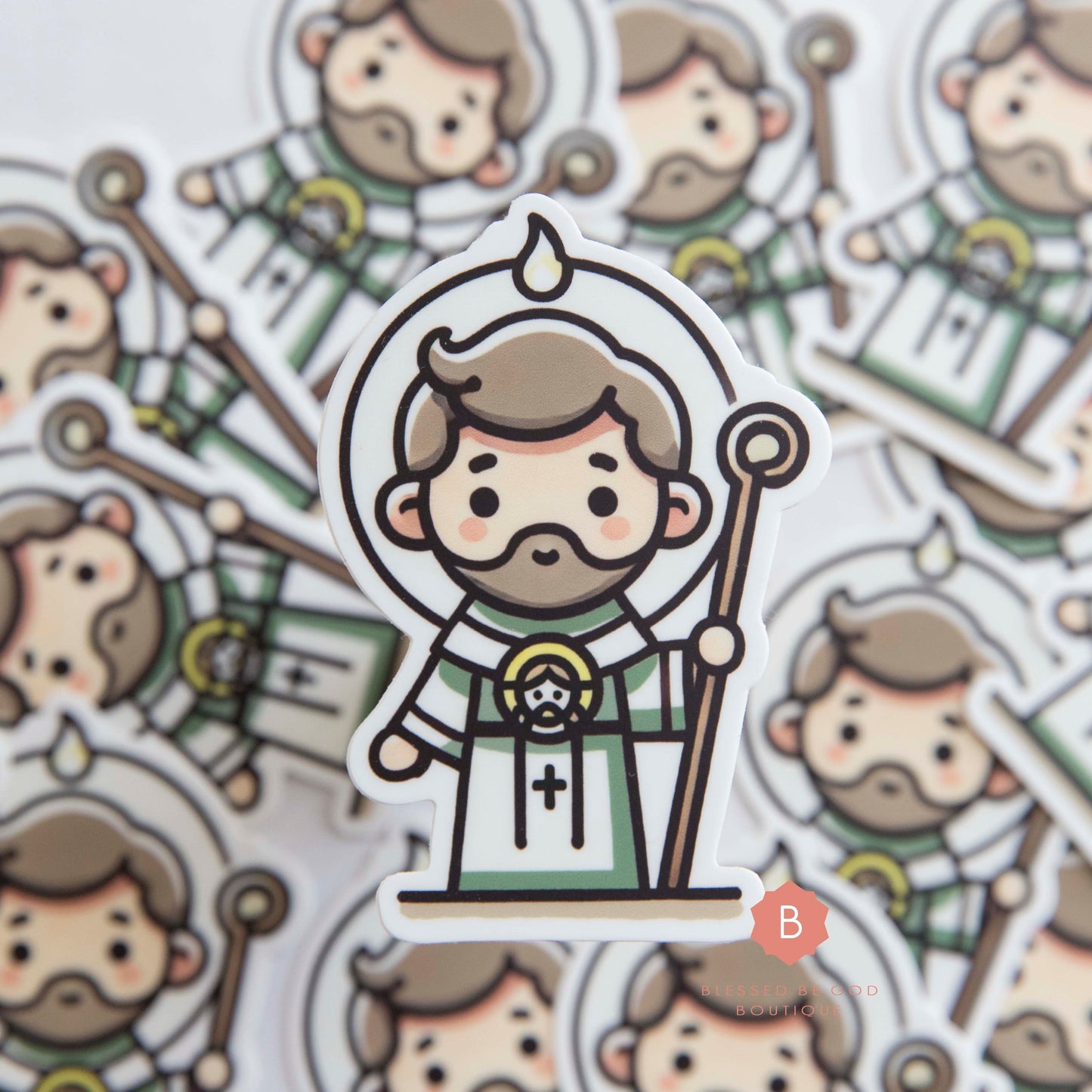 Saint Jude Sticker, Catholic Vinyl Sticker