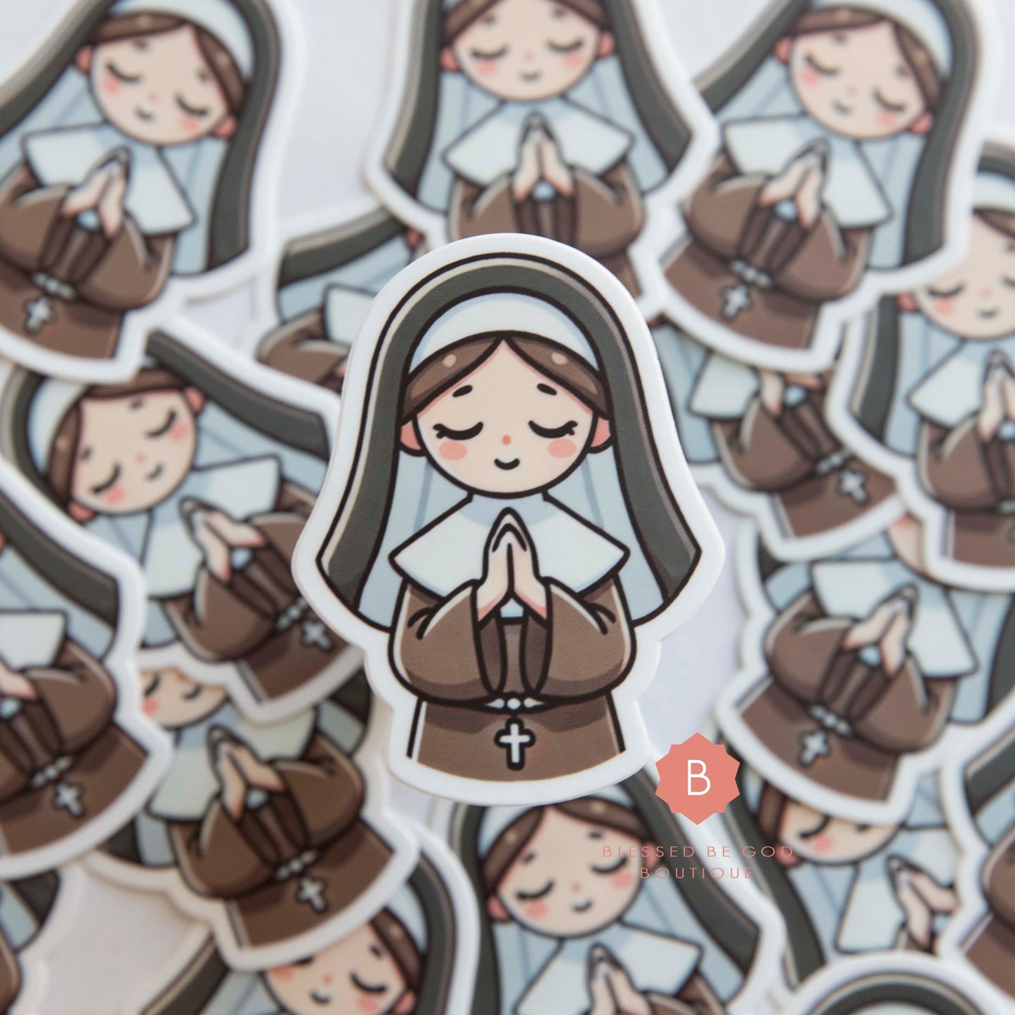St. Catherine of Siena Sticker, Catholic Vinyl Sticker
