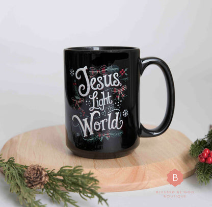 Christmas mug, Jesus Light of the World