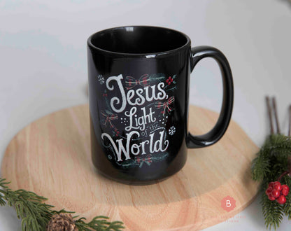 Christmas mug, Jesus Light of the World