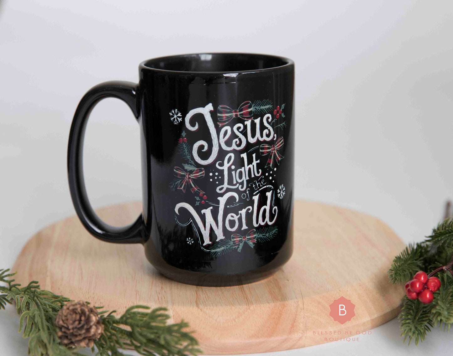 Christmas mug, Jesus Light of the World