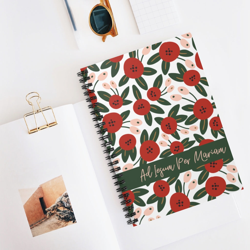 Ad Iesum Per Mariam Catholic Notebook - One Size - Paper products