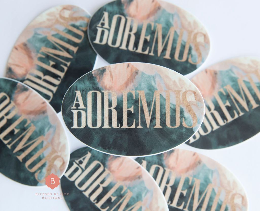 Adoration Catholic Vinyl Sticker - sticker