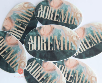 Adoration Catholic Vinyl Sticker - sticker