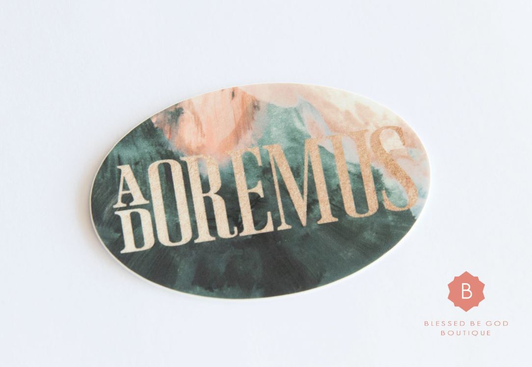 Adoration Catholic Vinyl Sticker - sticker