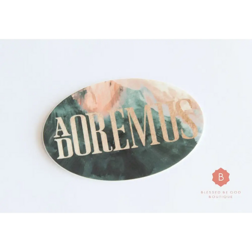 Adoration Catholic Vinyl Sticker - sticker