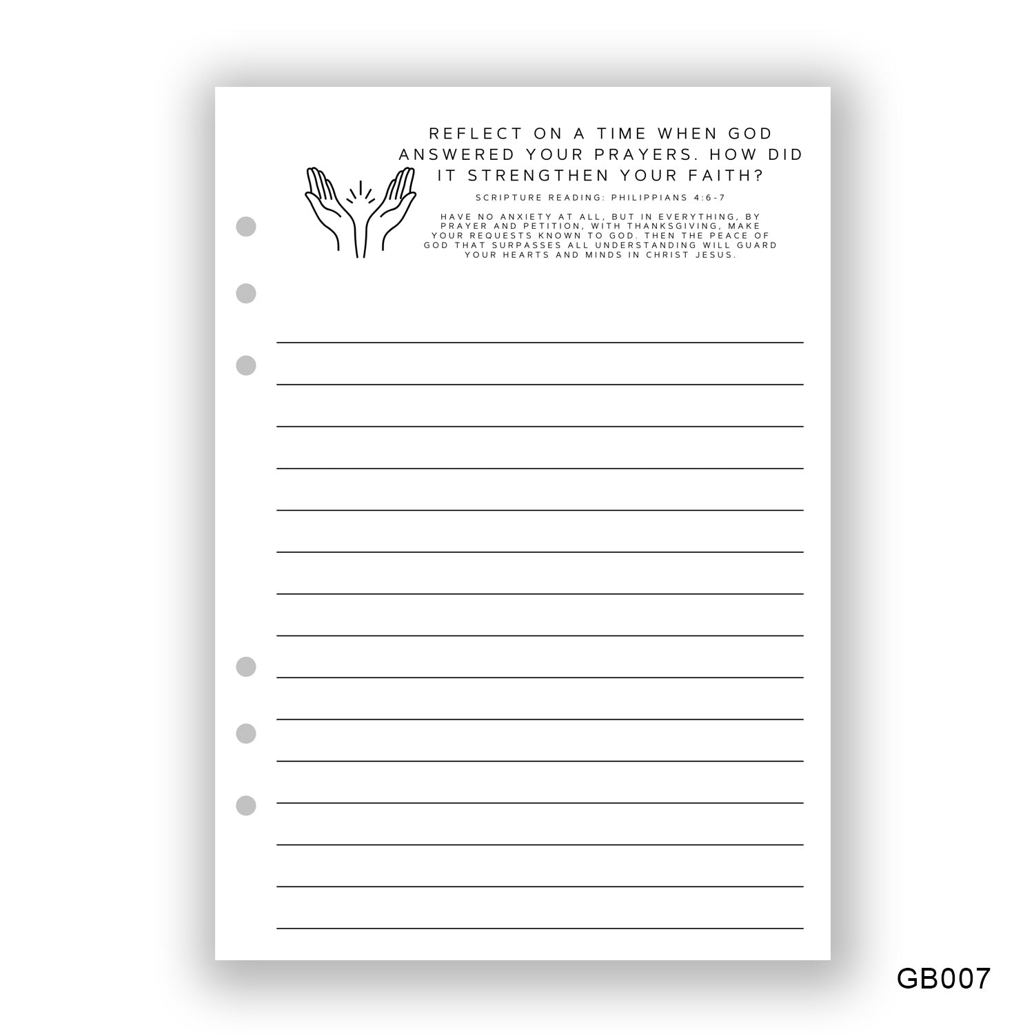 Answered Prayers Journaling Page - Paper products
