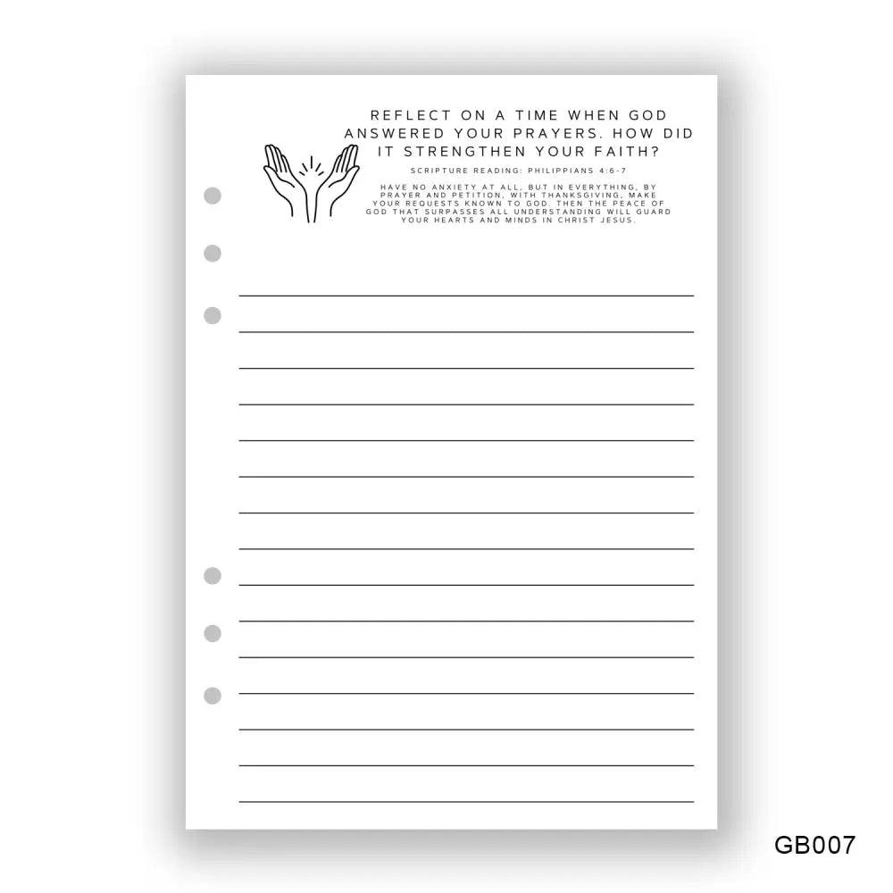 Answered Prayers Journaling Page - Paper products