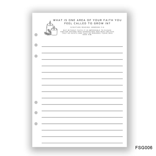 Area to grow Journaling Page - Paper products