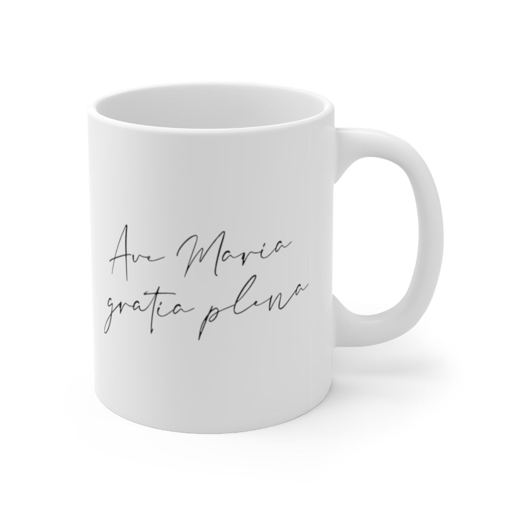 Ave Maria Catholic Mug 11oz Catholic mugs - 11oz - Mug