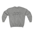 Ave Maria Catholic Sweatshirt Grey White Pink - L / Sport Grey - Sweatshirt